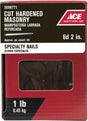 Ace 6D 2 in. Masonry Bright Steel Nail Flat Head 1 lb