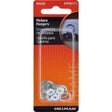 HILLMAN Steel-Plated Silver Picture Pender 6 pk
