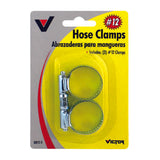 Victor 1/2 in. 1-1/4 in. SAE 12 Silver Hose Clamp Stainless Steel Band