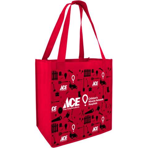 Ace 15.7 in. H X 6.7 in. W X 14.7 in. L Reusable Shopping Bag, Pack of 33