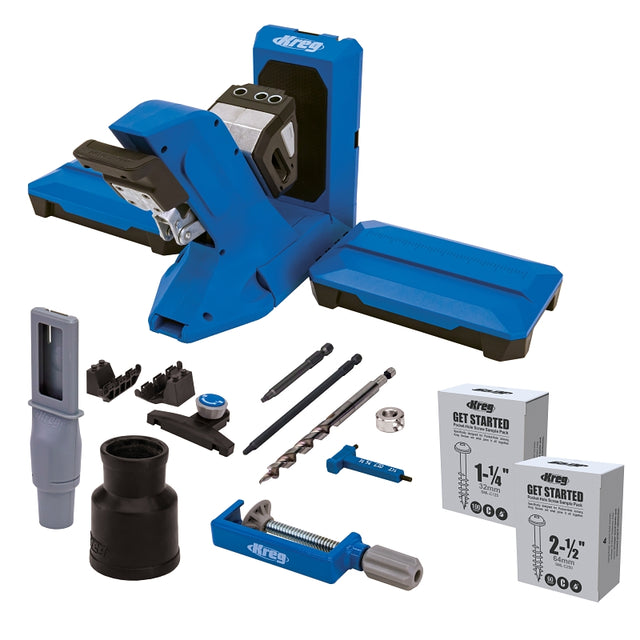 Kreg KPHJ720PRO Pocket Hole Jig, 1/2 to 1-1/2 in Clamping, Includes: (160) Kreg Pocket-Hole Screws Includes