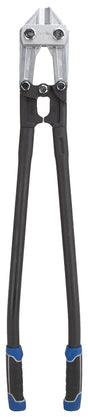 Vulcan JL-WD-0636 Bolt Cutter, 10 mm Cutting Capacity, Chrome-Molybdenum Steel Jaw, 36 in OAL, Black/Blue Handle