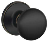 Schlage Stratus Series J10 STR 716 Passage Knob, Metal, Aged Bronze, 2-3/8, 2-3/4 in Backset, 1-5/8 x 2-3/4 in Strike