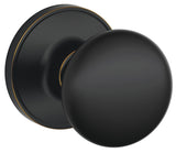 Schlage Stratus Series J10 STR 716 Passage Knob, Metal, Aged Bronze, 2-3/8, 2-3/4 in Backset, 1-5/8 x 2-3/4 in Strike