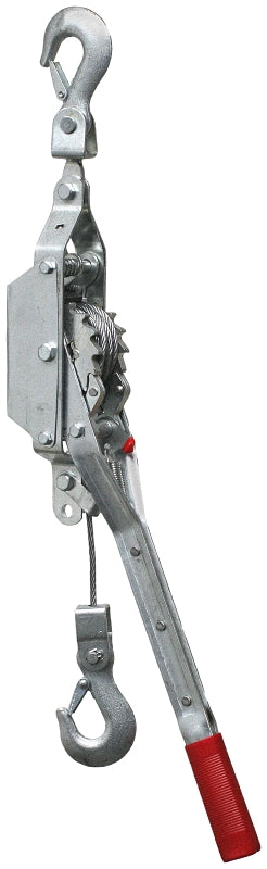 American Power Pull 18500 Cable Puller, Rubber Grip Handle, 12 ft Lift, 1 ton Lifting, 3/16 in Dia Rope/Cable