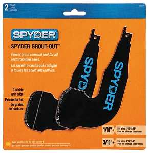 Spyder Grout Out 100234 Grout Remover, Carbon Steel Blade