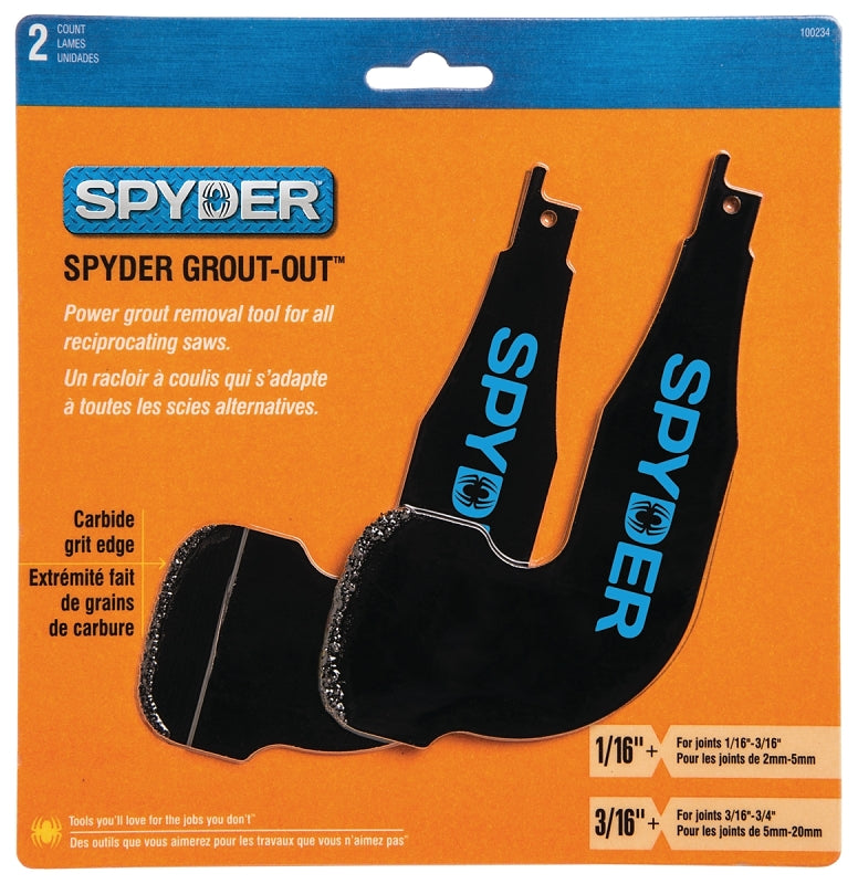 Spyder Grout Out 100234 Grout Remover, Carbon Steel Blade