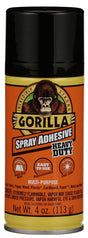 Gorilla 6346502 Spray Adhesive, Clear, 4 oz, Pack of 4