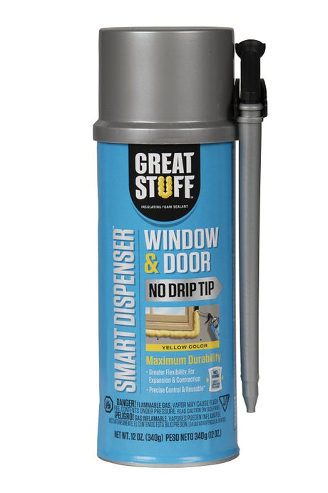 Great Stuff 99108862 Window & Door Insulating Foam Sealant, Reusable, 12 oz
