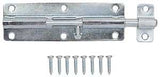 ProSource BH-104-PS Lockable Barrel Bolt, 0.31 Dia in Bolt Head, 6 in L Bolt, Steel, Zinc