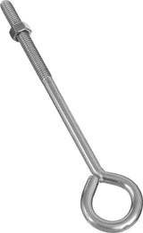 National Hardware N221-671 Eye Bolt, 8 in OAL, 3/8-16 Thread, 3 in L Thread, 1 in ID Dia Eye, 6.35 in L Shank