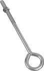 National Hardware N221-671 Eye Bolt, 8 in OAL, 3/8-16 Thread, 3 in L Thread, 1 in ID Dia Eye, 6.35 in L Shank