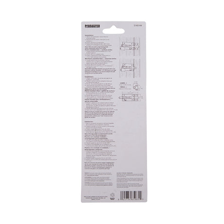 ProSource 33305MGS-PS Padlockable Barrel Bolt, 0.31 Dia in Bolt Head, 6 in L Bolt, Galvanized Steel