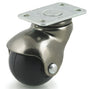 Dh Casters C-H15P2AB Swivel Ball Caster, 1-1/2 in Dia Wheel, Rubber Wheel, 90 lb