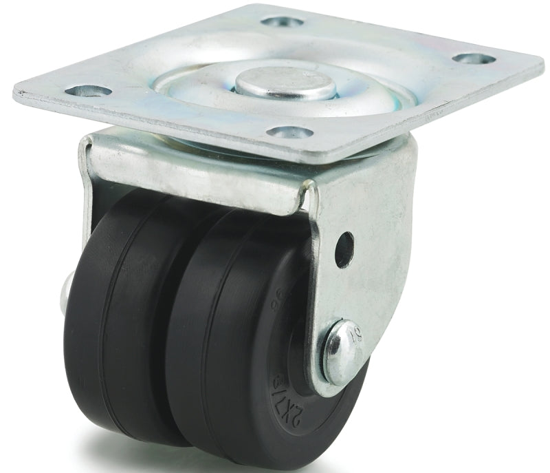 Dh Casters C-B22034P1HR Swivel Machine Caster, 2 in Dia Wheel, 13/16 in W Wheel, Hard Rubber Wheel, 200 lb