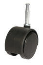 Dh Casters C-T15S1BK Swivel Caster, 1-1/2 in Dia Wheel, Plastic Wheel, Black, 70 lb
