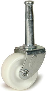 Dh Casters C-R125S1Z Swivel Caster, 1-1/4 in Dia Wheel, 9/16 in W Wheel, Plastic Wheel, 45 lb