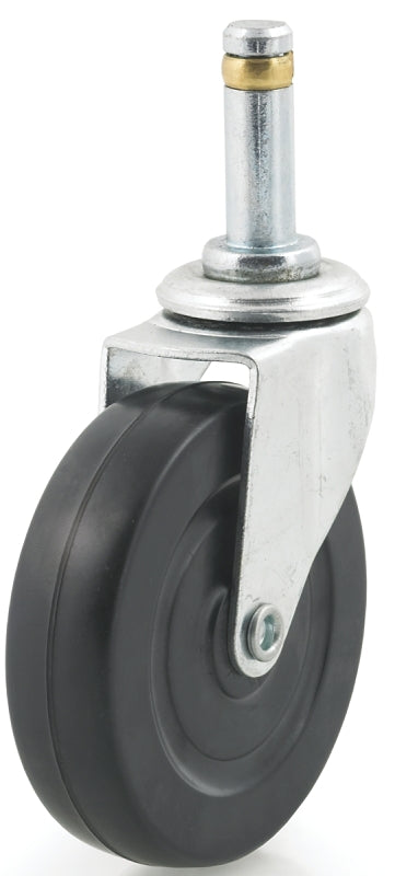 Dh Casters C-L20GRRS Swivel Caster, 2 in Dia Wheel, 13/16 in W Wheel, Rubber Wheel, 77 lb