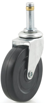 Dh Casters C-L20GRRS Swivel Caster, 2 in Dia Wheel, 13/16 in W Wheel, Rubber Wheel, 77 lb