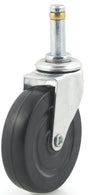 Dh Casters C-L20GRRS Swivel Caster, 2 in Dia Wheel, 13/16 in W Wheel, Rubber Wheel, 77 lb