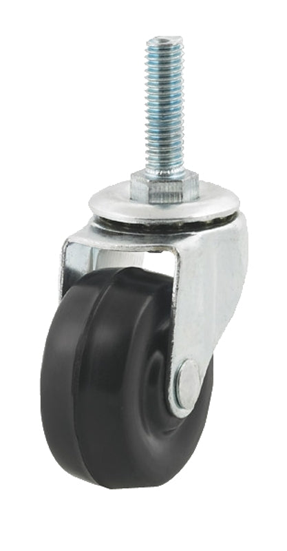 Dh Casters C-L20T2RS Swivel Caster, 2 in Dia Wheel, 13/16 in W Wheel, Rubber Wheel, 77 lb