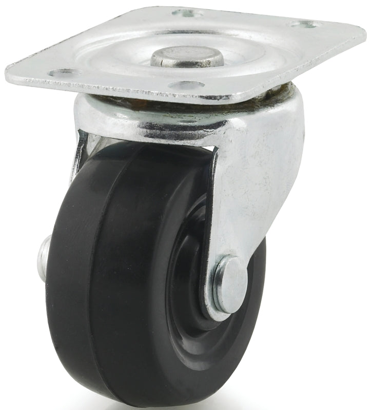 Dh Casters C-GD20RS Swivel Caster, 2 in Dia Wheel, 15/16 in W Wheel, Rubber Wheel, 90 lb