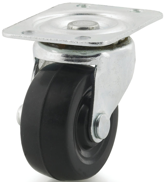 Dh Casters C-GD20RS Swivel Caster, 2 in Dia Wheel, 15/16 in W Wheel, Rubber Wheel, 90 lb