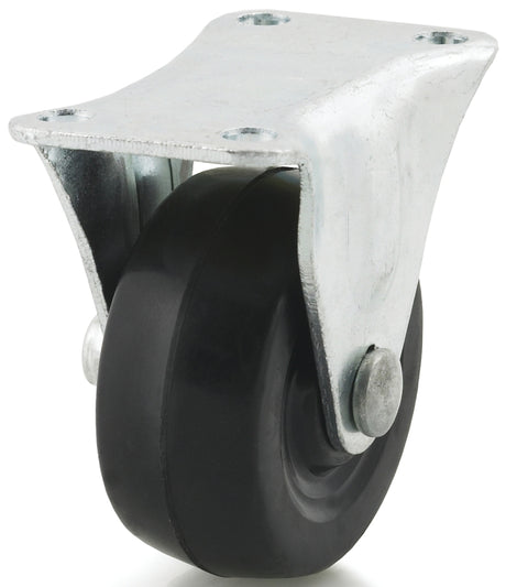 Dh Casters C-GD20RR Rigid Caster, 2 in Dia Wheel, 15/16 in W Wheel, Rubber Wheel, 90 lb
