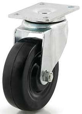 Dh Casters C-LM4P1RS Swivel Caster, 4 in Dia Wheel, 1-1/4 in W Wheel, Rubber Wheel, 265 lb