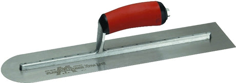 Marshalltown MXS66RED Finishing Trowel, 16 in L Blade, 4 in W Blade, Spring Steel Blade, Front Round End, Curved Handle