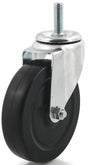Dh Casters C-LM5T3RS Swivel Caster, 5 in Dia Wheel, 1-1/4 in W Wheel, Rubber Wheel, 300 lb