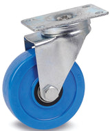 Dh Casters C-LM4P1PUS Swivel Caster, 4 in Dia Wheel, 1-1/4 in W Wheel, Solid Polyurethane Wheel, Blue, 275 lb
