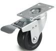 Dh Casters C-ML5P1RS Swivel Caster, 5 in Dia Wheel, 1-1/4 in W Wheel, Rubber Wheel, 300 lb