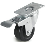Dh Casters C-ML5P1RS Swivel Caster, 5 in Dia Wheel, 1-1/4 in W Wheel, Rubber Wheel, 300 lb