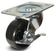 Dh Casters C-GD30PSB Swivel Caster, 3 in Dia Wheel, 1-1/4 in W Wheel, Plastic Wheel, 220 lb