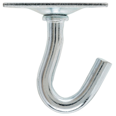 Hampton Small Zinc-Plated Silver Steel 1.75 in. L Clothesline Hook Plate Type 200 lb 1 pk, Pack of 10