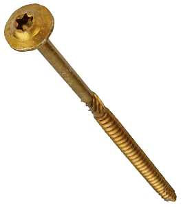 GRK Fasteners RSS 12217 Structural Screw, 5/16 in Thread, 2-1/2 in L, Washer Head, Star Drive, Steel, 100 PK