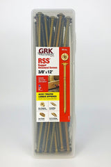 GRK Fasteners RSS 12299 Structural Screw, 3/8 in Thread, 12 in L, Washer Head, Star Drive, Steel, 50 PK