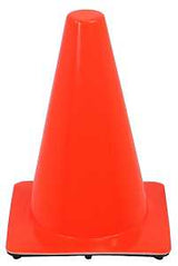 MSA 10073410 Safety Cone, 12 in H Cone, Orange Cone