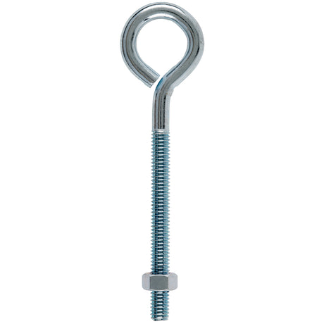 Hampton 5/16 in. X 5 in. L Zinc-Plated Steel Eyebolt Nut Included, Pack of 10