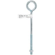 Hampton 3/8 in. X 8 in. L Zinc-Plated Steel Eyebolt Nut Included, Pack of 10