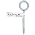 Hampton 2-5/8 in. X 4 in. L Zinc-Plated Steel Lag Thread Eyebolt, Pack of 10