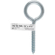 Hampton 3/8 in. X 4-1/2 in. L Zinc-Plated Steel Lag Thread Eyebolt, Pack of 10