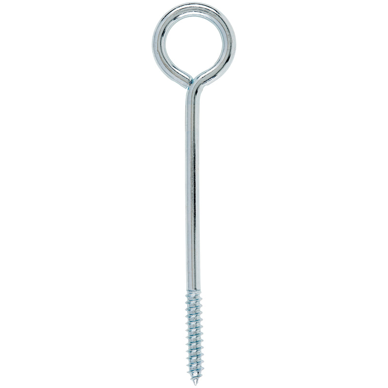 Hampton 3/8 in. X 8 in. L Zinc-Plated Steel Lag Thread Eyebolt, Pack of 10