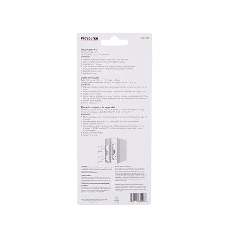 ProSource HSH-004-PS Security Door Latch Strike, Steel, Brass, 6 in H, 1-1/8 in W
