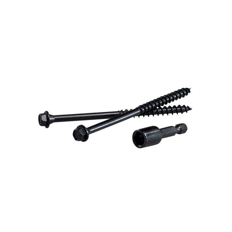 FastenMaster TimberLOK No. 10 X 4 in. L Hex Epoxy Coarse Wood Screws 12 pk