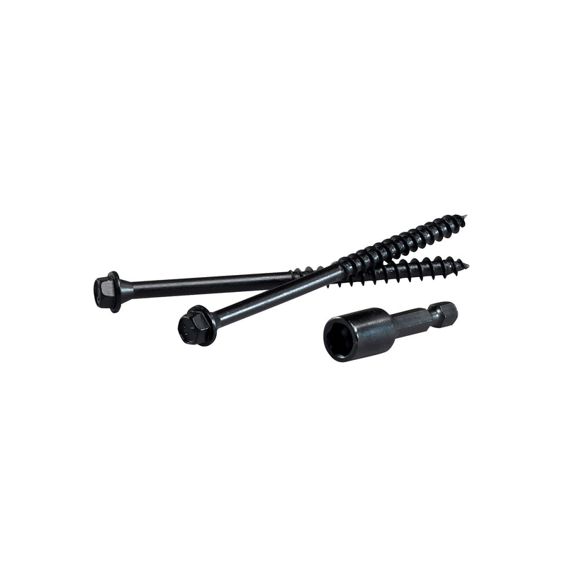 FastenMaster TimberLOK No. 10 X 6 in. L Hex Epoxy Coarse Wood Screws 50 pk