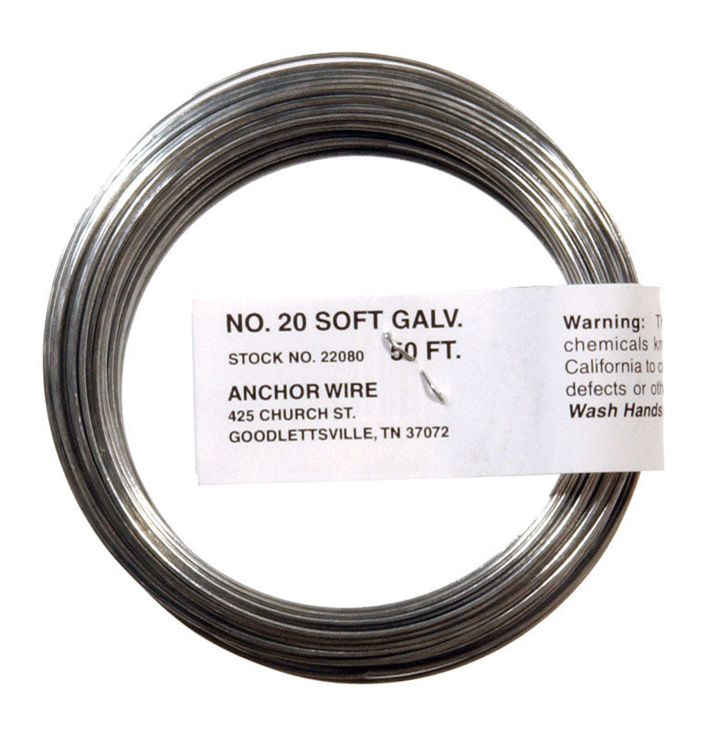 HILLMAN 3.5 in. D X 50 ft. L Galvanized Steel 20 Ga. Stove Pipe Wire, Pack of 12