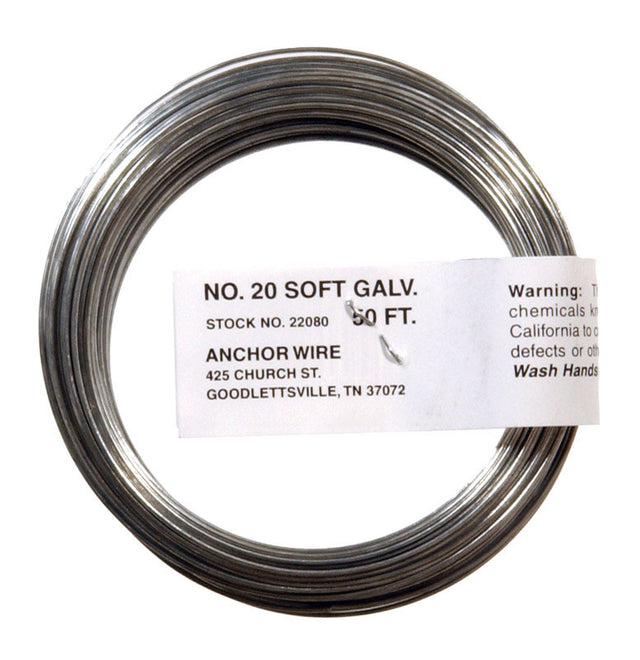 HILLMAN 3.5 in. D X 50 ft. L Galvanized Steel 20 Ga. Stove Pipe Wire, Pack of 12