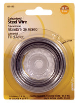 HILLMAN 25 ft. L Galvanized Steel 16 Ga. Wire, Pack of 10